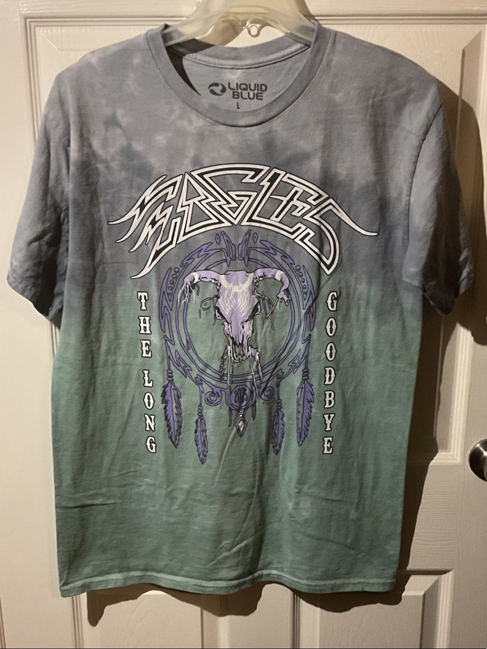 Eagles Liquid Blue Sphere Dreamcatcher Tee with Backhit